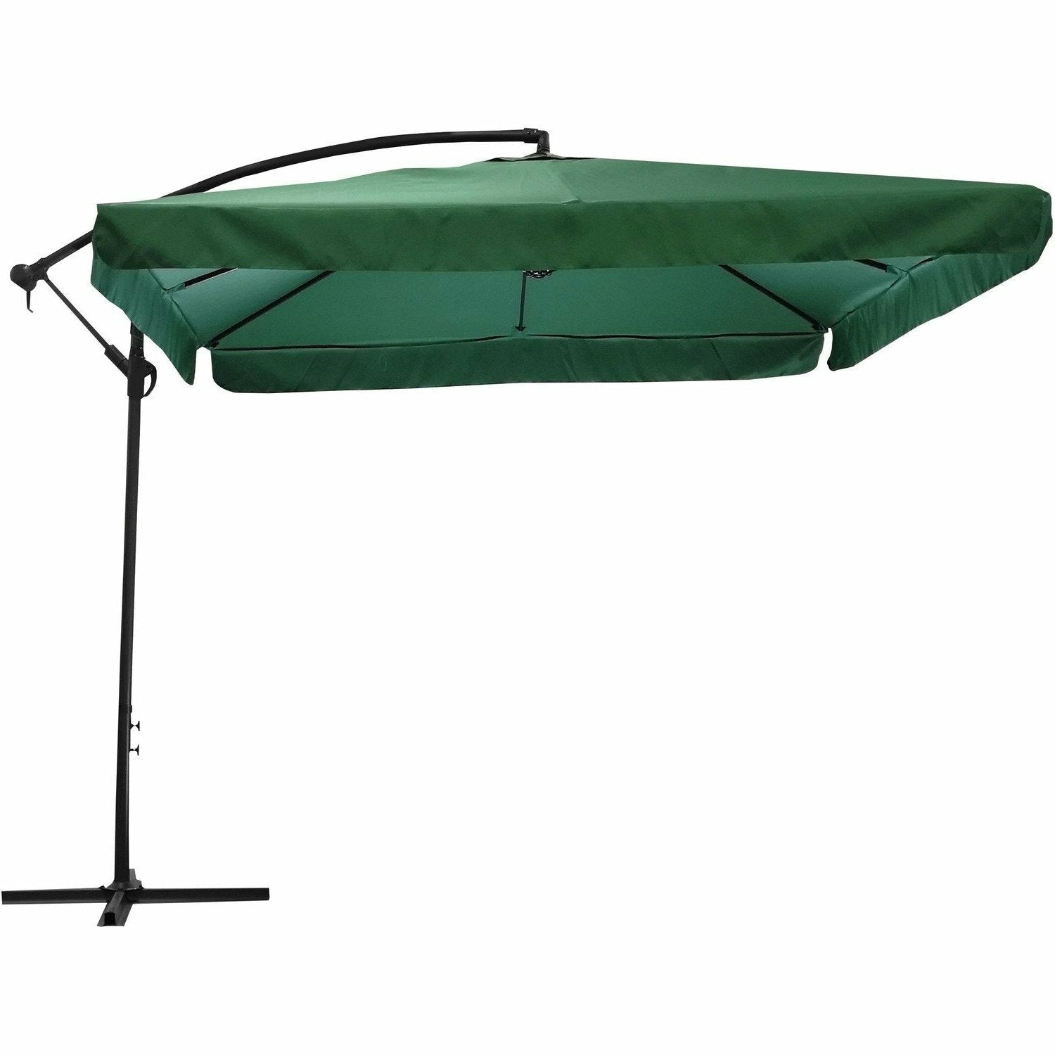 VESTIAMO CASA GIARDINO - Ombrellone Quadrato con carrucola Verde - h250x250x250 cm